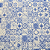 Papel de Parede Azulejo Português Tom de Azul Rolo com 10 Metros - Imagem 1