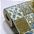 Papel de Parede Azulejo Português Azul e Dourado Rolo com 10 Metros - Imagem 2