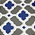 Papel de Parede Geométrico Tons de Azul e Cinza Rolo com 10 Metros - Imagem 1