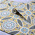 Papel de Parede Floral Tons de Azul e Amarelo Rolo com 10 Metros - Imagem 4