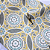 Papel de Parede Importado Floral Azul e Amarelo Rolo com 10 Metros - Imagem 6