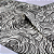 Papel de Parede Abstrato em Preto e Branco Rolo com 10 Metros - Imagem 3