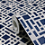 Papel de Parede Geométrico em Tom de Azul Rolo com 10 Metros - Imagem 5
