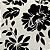 Papel de Parede Floral Tons de Creme e Preto Rolo com 10 Metros - Imagem 1