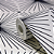 Papel de Parede Geométrico Tons de Preto e Branco Rolo com 10 Metros - Imagem 4
