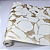 Papel de Parede Abstrato Tons de Branco e Dourado Rolo com 10 Metros - Imagem 3