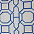 Papel de Parede Importado Geométrico Azul e Branco Rolo com 10 Metros - Imagem 3
