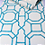 Papel de Parede Geométrico Tons de Azul e Branco Rolo com 10 Metros - Imagem 6