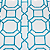 Papel de Parede Geométrico Tons de Azul e Branco Rolo com 10 Metros - Imagem 1