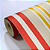 Papel de Parede Listrado Tons Vermelho e Amarelo Rolo com 10 Metros - Imagem 2