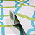 Papel de Parede Geométrico Tons Azul e Verde Rolo com 10 Metros - Imagem 4