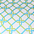 Papel de Parede Geométrico Tons Azul e Verde Rolo com 10 Metros - Imagem 1