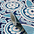 Papel de Parede Floral em Tons de Azul Rolo com 10 Metros - Imagem 5