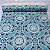 Papel de Parede Floral em Tons de Azul Rolo com 10 Metros - Imagem 7