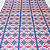 Papel de Parede Importado Geométrico Azul e Vermelho 10 Metros - Imagem 4