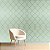 Papel de Parede Adesivo Quatrefoil Tiffany Verde Retrô Vinílico Impermeável 5MX45CM - Imagem 1