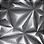 Papel de Parede Geométrico 3D Cinza Chumbo 10 Metros - Imagem 1