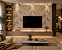 Placa Revestimento Papel de Parede Adesivo Mármore Dourado e Cinza Adesivo 3D 120x260cm - Imagem 2