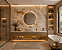 Placa Revestimento Papel de Parede Adesivo Mármore Dourado Adesivo 3D 120x260cm - Imagem 3