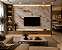 Placa Revestimento Papel de Parede Adesivo Mármore Dourado Adesivo 3D 120x260cm - Imagem 6