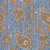 Papel de Parede Vinílico - EPP III - Floral - azul e laranja - Imagem 1