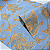 Papel de Parede Vinílico Floral Azul e Laranja - Imagem 7