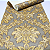 Papel de Parede Floral em Tons de Dourado Rolo com 10 Metros - Imagem 2