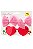 Kit Óculos de Coração (Pink) + Presilha Infantil - Imagem 1