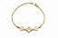 Pulseira Clover Branca Dourado - NÃO HÁ TROCA - Imagem 1