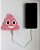 Carregador Portátil "Powerbank" Emoji - Poop cocô rosa - Imagem 2