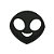 Carregador Portátil "Powerbank" Emoji - Black Alien - Imagem 1