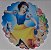 BRANCA DE NEVE 002 MEDALHAO 5 CM - 15 UNIDADES CORTADO - Imagem 1