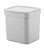 LIXEIRA PARA PIA DE COZINHA TRIUM 2,5LITROS BRANCA - Imagem 1