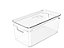 ORGANIZADOR DE ARMÁRIOS CLEAR COM TAMPA  30X15X13 NATURAL - Imagem 1