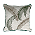 ALMOFADA LINHO CANDY 52X52 COM BORDADO FINO FOLHAGEM VERDE - Imagem 1