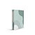 CAIXA LIVRO DECORATIVA BOOK BOX ORGANIC WAVE GREEN II 30x23x3CM - Imagem 1