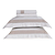 JOGO DE CAMA TRUSSARDI RIVUS - LINHO BRANCO/ NATURAL - Imagem 1