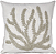 ALMOFADA LINHO CRU 52X52 COM APLIQUE + BOUCLE CORAL FENDI - Imagem 1