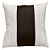 ALMOFADA DE LINHO OFF WHITE COM DETALHE  EM COURO PRET - Imagem 1