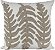 ALMOFADA LINHO BEGE 52X52 BORDADO BOUCLE FOLHA FENDI MOD 2 - Imagem 1