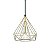 PENDENTE EM METAL ARAMADO DOURADO - Imagem 1