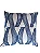 ALMOFADA LINHO CRU 52X52 COM BORDADO KILIM AZUL - Imagem 1