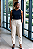 Calça Reta em Viscolinho com Cintura Alta – Caimento Leve e Elegância Atemporal - Imagem 2