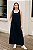 Vestido Evasê Feminino Longo com Decote Quadrado em Algodão - Imagem 1