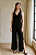 Macacão Pantalona Longo Feminino com Fenda e Decote V em Viscose - Imagem 3