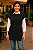 Maxi Colete Feminino de Tricô Cor Preto - Imagem 2