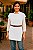 Maxi Colete Feminino de Tricô Cor Branco - Imagem 2