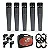 Kit Arcano 2 Caixas ativas AR-PS-20 + 1 Microfone sem fio QUARTER-B + 1 Kit com 5 microfones dinâmicos Renius-7KIT XLR-XLR + 1 Mesa de som 16 canais DAK-16 - Imagem 6