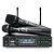 KIT BB-2 - MICROFONE SEM FIO DUPLO ARCANO ACOMPANHADO DE BASE RECEPTORA E FONTE BI-VOLT, ANTENAS - Imagem 1