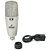 Microfone condensador USB Arcano PALLI-GRAY-U c/ suporte - Imagem 3